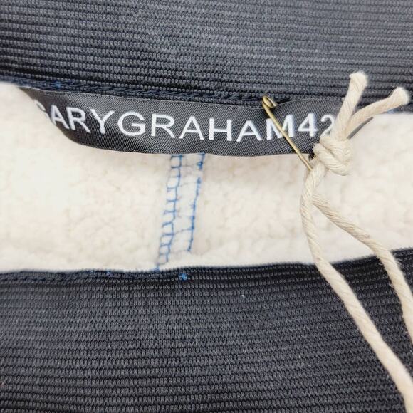 NWT Gary Graham GARYGRAHAM422 UNISEX Patched Pants Blue Floral Stripe M - Picture 5 of 7